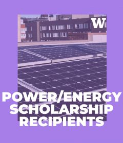 Four ECE students receive the Power & Energy Scholarship presented by IEEE