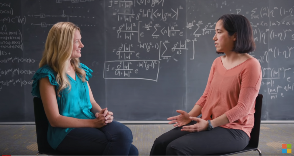 Associate Professor Kai-Mei Fu and Microsoft's Dr. Krysta Svore