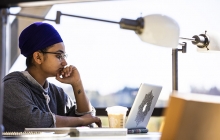 Student At Laptop