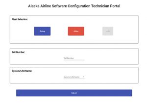 Screenshot of ASCT user interface