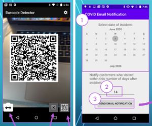 ContactScanner app screenshot