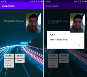 DriveAwake app screenshot