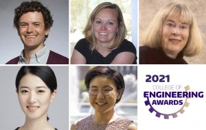 Headshots of UW ECE 2021 CoE award recipients