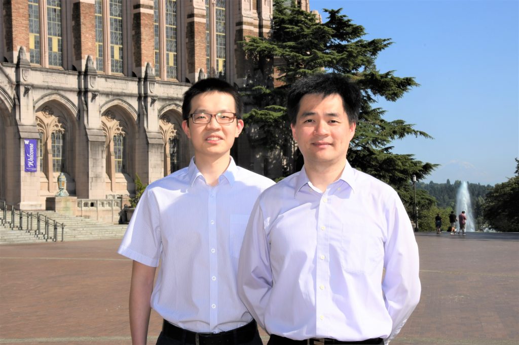Xichen Li and Yi-Hsiang Huang on UW Red Square