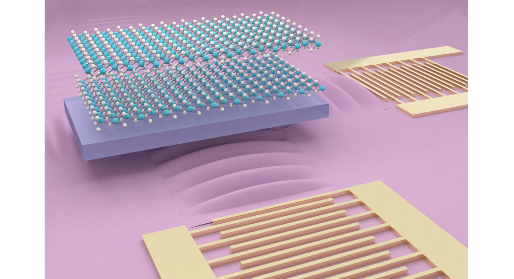 UW research team uses sound waves to move ‘excitons’ further than ever before, leading toward faster and more energy efficient electronics and optical devices Banner