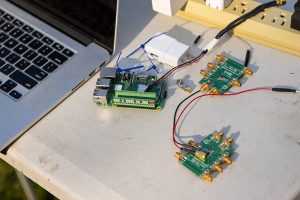 circuit boards on a table