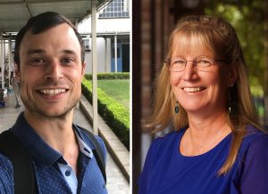 Headshots of Dr. Gregory Valentine and UW ECE Professor Denise Wilson