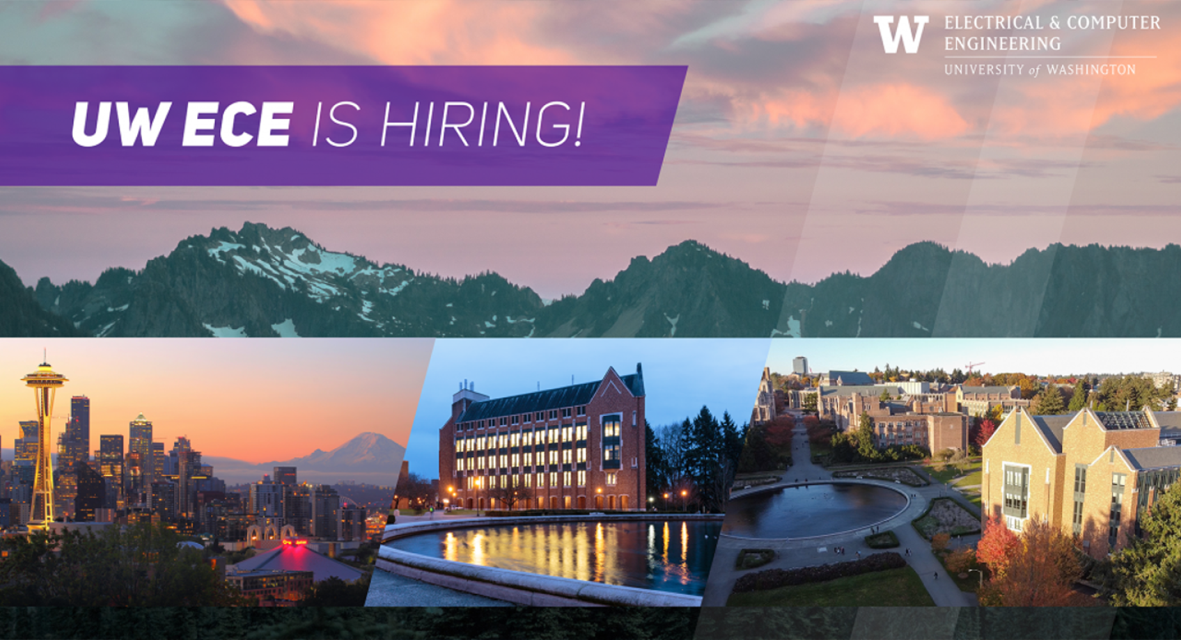 UW ECE is Hiring! Banner