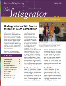 The Integrator Spring 2009