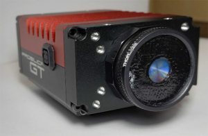 Camera prototype sitting on a tabletop