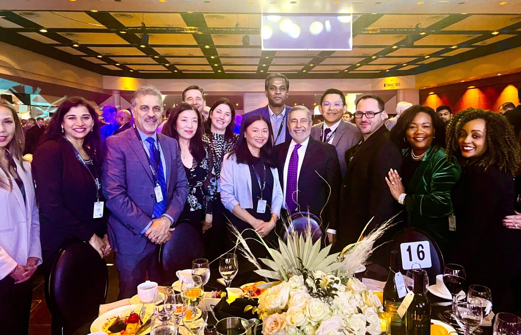 Tran was the recipient of the Global Semiconductor Alliance’s 2023 Women of Influenceaward. She is pictured here at the award celebration with Micron’s CEO and executives.