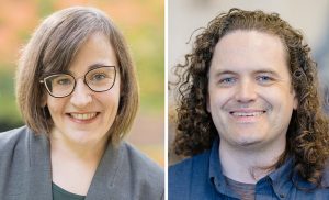 A headshot of UW ECE and BioE Professor Amy Orsborn alongside a headshot of UW ECE Associate Professor Sam Burden