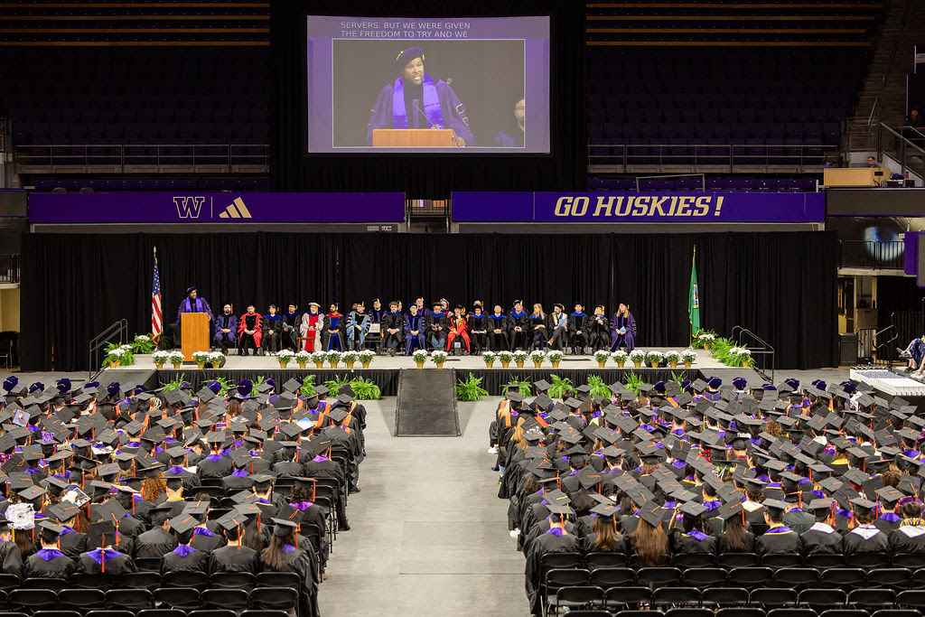 UW ECE Graduation Ceremony wide shot